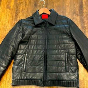 Nicole Miller Vintage Quilted Leather Jacket